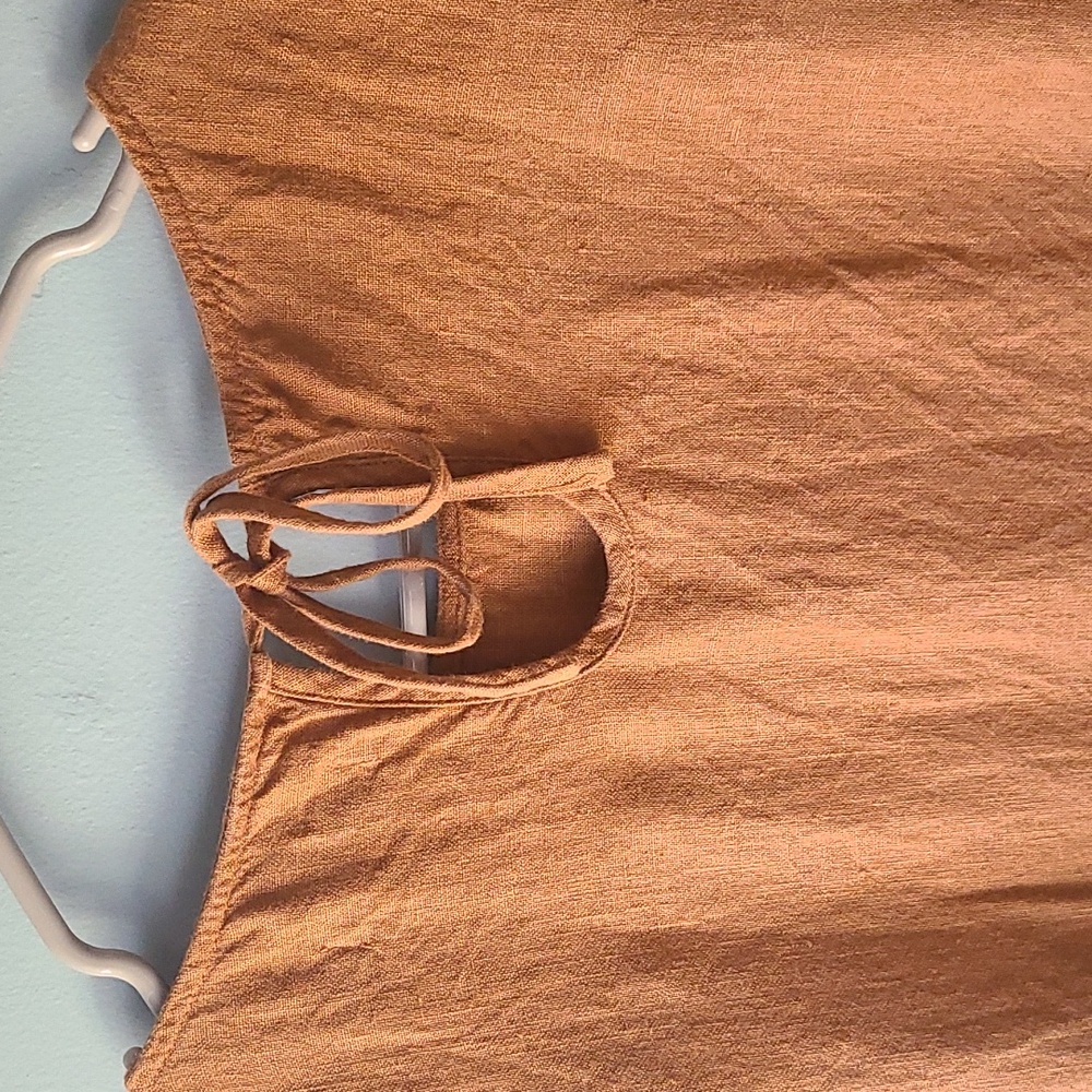 Magic Linen Medium Dress in Cinnamon - Picture 5 of 8